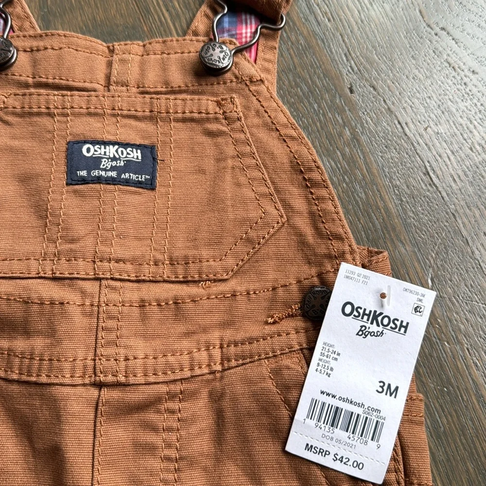OshKosh B'Gosh Plaid Baby Overalls